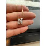 Pingente Letra de Ouro 18K Médio