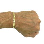 Pulseira de Ouro 18k 2 Travas e Feche Gaveta 10g 4,5mm