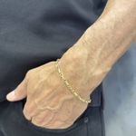 Pulseira de Ouro 18K Masculina Trançada 4.1g 3.8mm