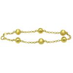 Pulseira de Ouro 18k Feminina de Bolas 7.0mm 5.3g