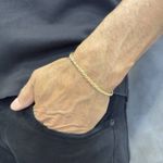 Pulseira em Ouro 18k Design Italiano com 5.2g 3.8mm