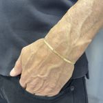 Pulseira em Ouro 18k Esteira com fecho Mosquetão