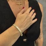Pulseira em Ouro 18k Esteira Parafuso 21.0g 7.0mm