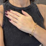 Pulseira em Ouro 18k Feminina Elos Ovais 5.5g 19cm