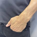 Pulseira em Ouro 18k Masculina Cartier Maciça 3.2g