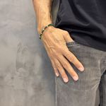 Pulseira em Ouro 18k Pedras Brasileiras 6,2g 4.0mm