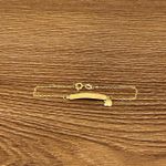 Pulseira em Ouro 18k Plaquinha Recém-nascido 1.1g