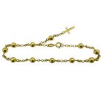 Pulseira em Ouro 18K Terço 11 Bolas de 5.0mm 4.6g