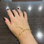 Pulseira em Ouro 18K Terço 11 Bolas de 5.0mm 4.6g