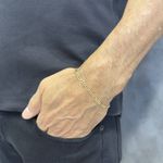 Pulseira em Ouro 18K Masculina 3x1 com 2.0g 3.0mm