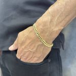 Pulseira Grumet Elo Duplo em Ouro 18K de 8.0mm 11.6g