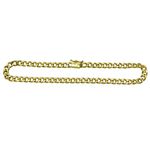 Pulseira de Ouro 18K Masculina Elo Grumet 4.8g 4.5mm