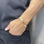Pulseira Masculina em Ouro 18k com 15.0g 7.4mm
