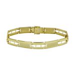 Pulseira em Ouro 18K Masculina Larga 17,5g 10.0mm