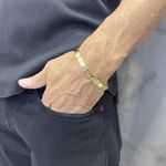 Pulseira Masculina em Ouro 18K Maciça com 22.4g 8.0mm