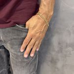 Pulseira de Ouro 18K Masculina Grumet 6,5g 5.7mm