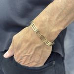 Pulseira Ouro18k 750 Masculina Feche Gaveta 16g 9.2mm