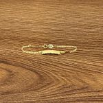 Pulseirinha Ouro 18K Baby Piastrine Chapinha 1.2g 4mm