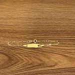 Pulseirinha de Ouro Infantil de Chapinha 1.8g 6.0mm