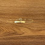 Pulseira em ouro 18k Plaquinha Recém-nascido 0.7g