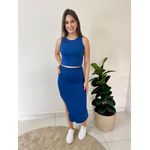Conjunto Canelado Beatriz - Azul 