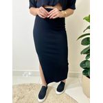 Saia Midi Loana - Preta