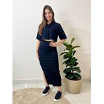 Saia Midi Loana - Preta