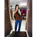 Blusa Assimetrica Rebecca - Marrom