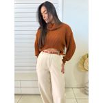 Cropped Tricot Julia - Terracota 