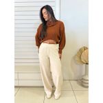 Cropped Tricot Julia - Terracota 