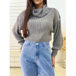 Cropped Tricot Julia - Cinza