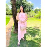 Vestido Maria Flor Rosa bebê