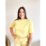 T shirt Laila amarela bebê