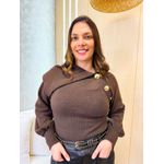 Blusa Tricot Argentina Marrom