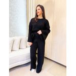 Conjunto Tricot Monique Preto