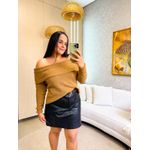 Tricot Livia Bege Ombro a Ombro