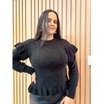 Blusa tricot Elisa Preta
