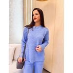 Conjunto Tricot Agata Azul