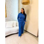 Conjunto Loren Azul Tricot 