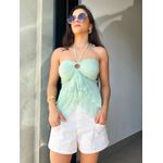 Blusa Mel Verde Transparencia 