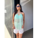 Blusa Liz Verde Transparencia 