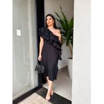 Vestido Naomi Linho Preto