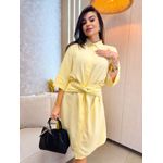 Vestido Sandra Amarelo Manteiga