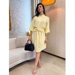 Vestido Sandra Amarelo Manteiga