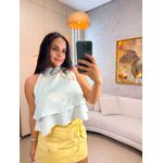 Blusa Helo Azul Flor