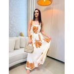 Vestido Verona Off/Marrom