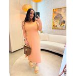 Vestido Midi Bege