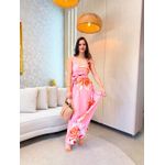 Vestido Dubai Rosa Flor 