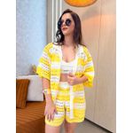 Saída de Praia Maldivas Tricot Amarelo
