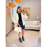 Casaco Apólo Pelinhos Tricot Branco